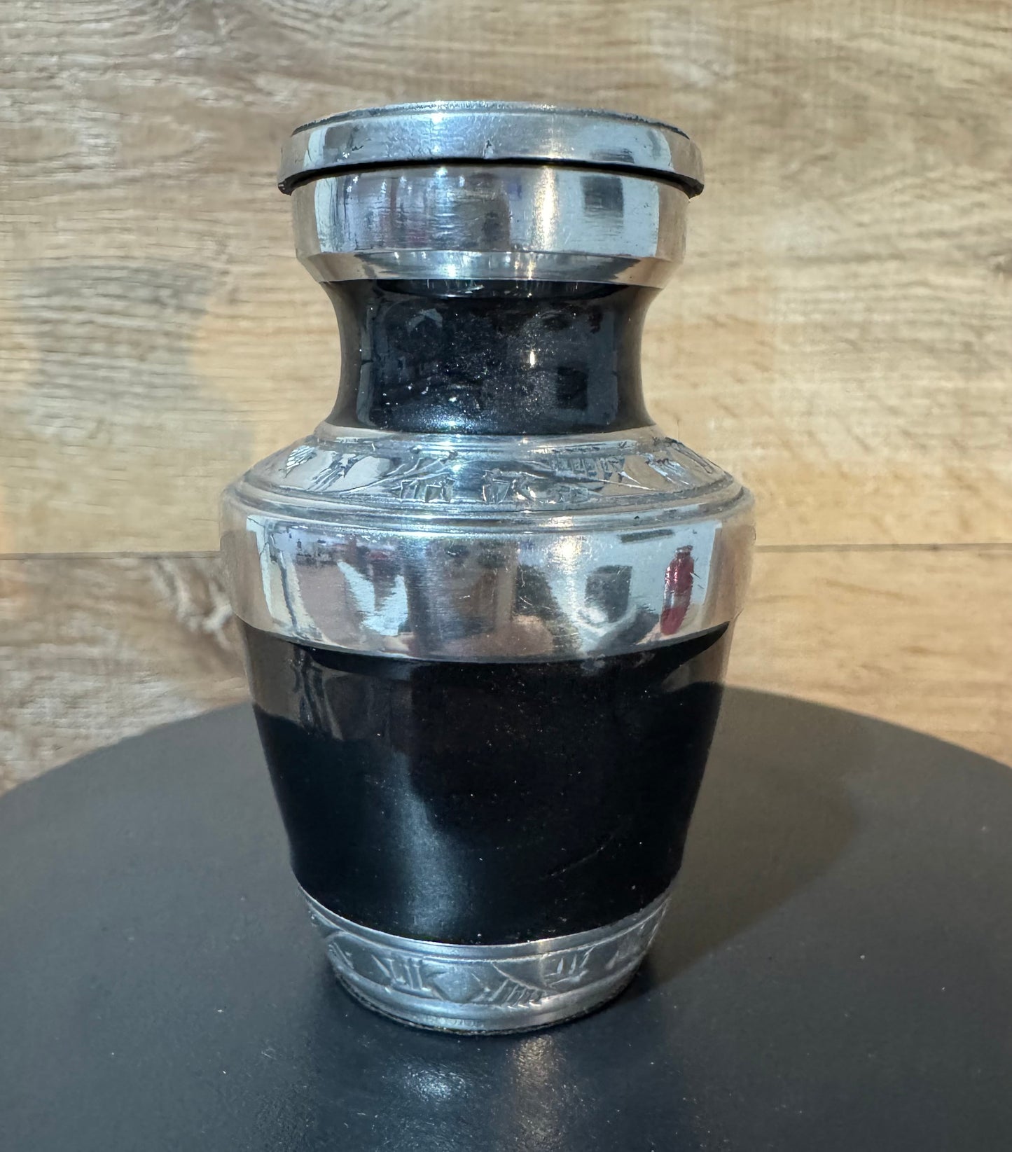 Black Cordoba 3" Keepsake Size Ashes Urn