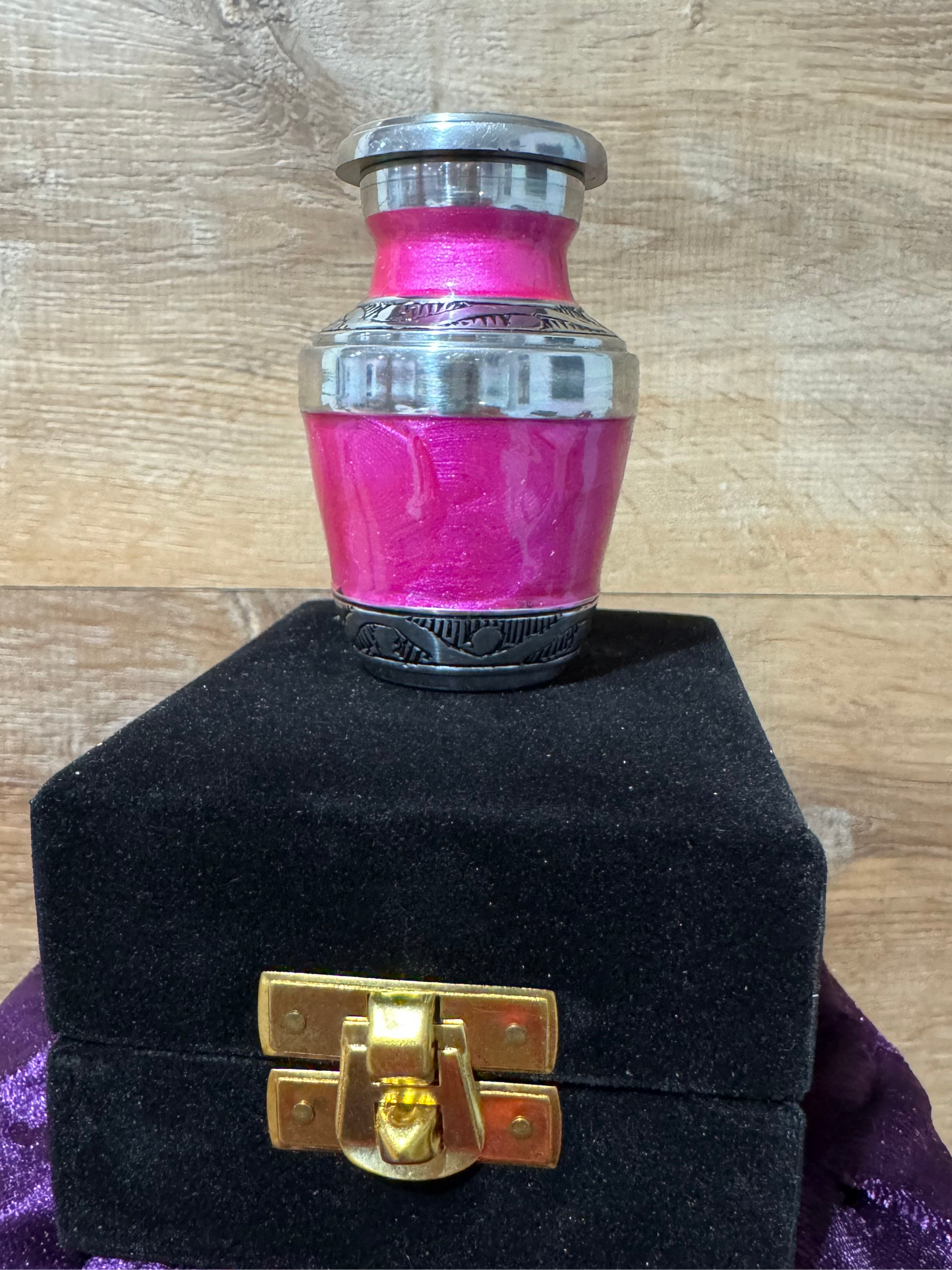 Pink Cordoba 3" Keepsake Size Ashes Urn