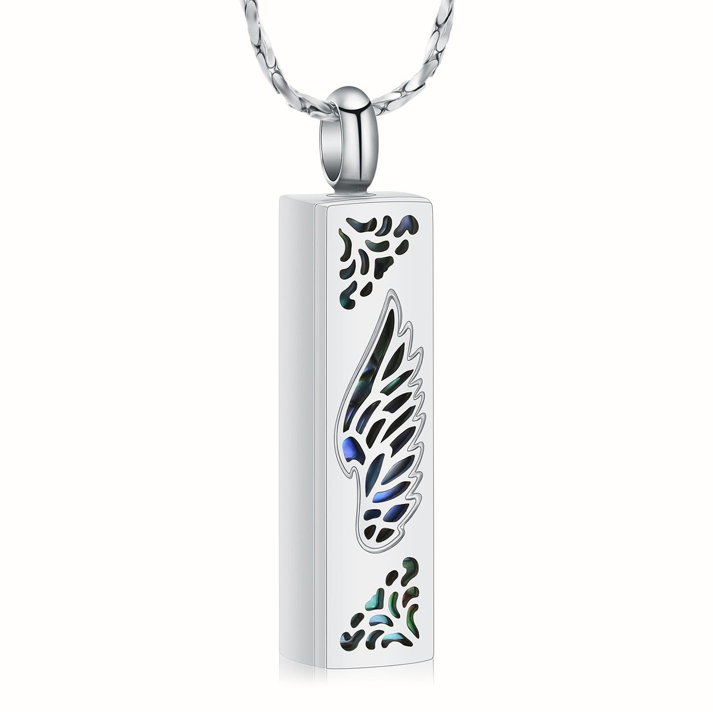 Winged pillar Ashes Necklace Pendant
