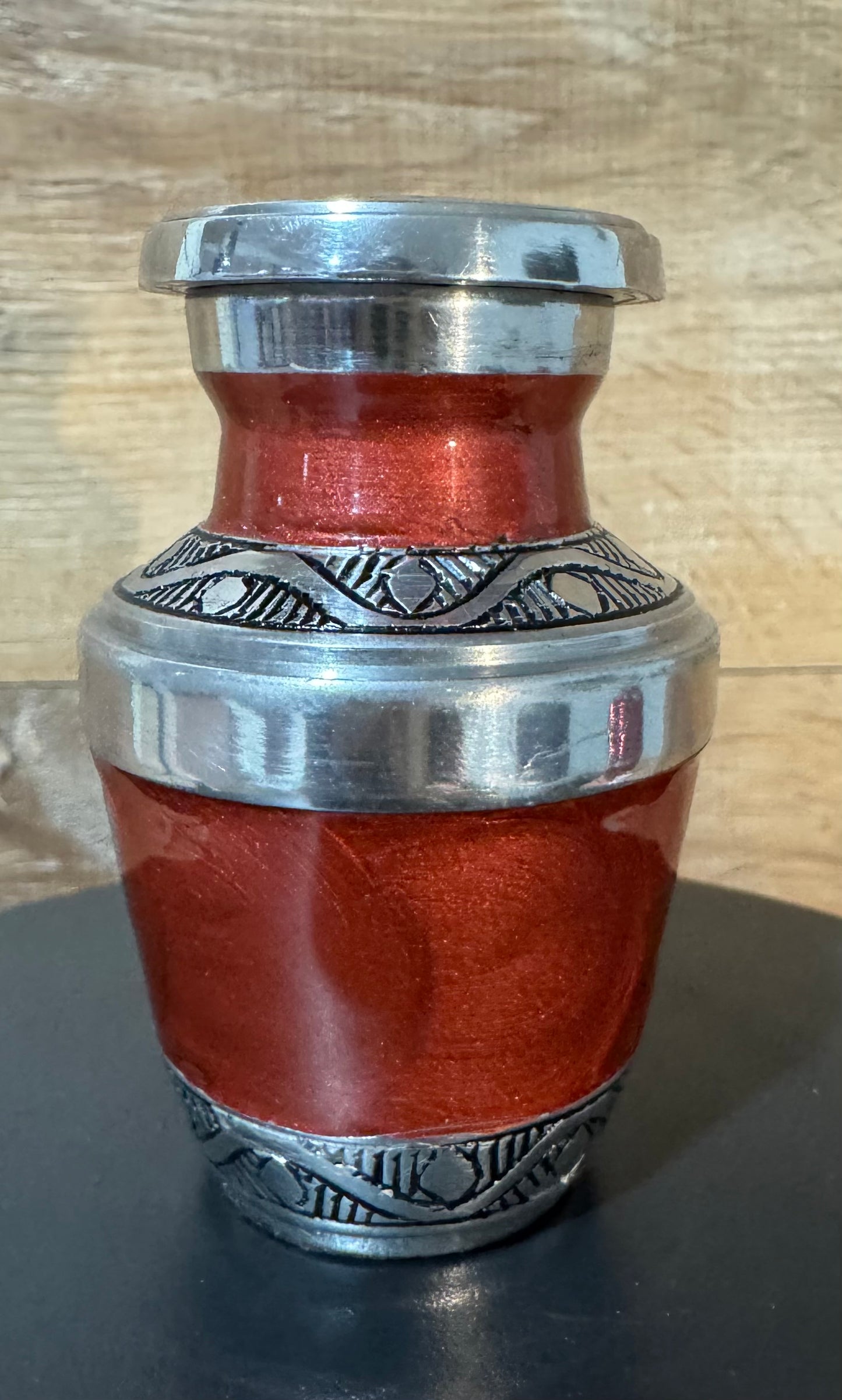 Red Cordoba 3" Keepsake Size Ashes Urn