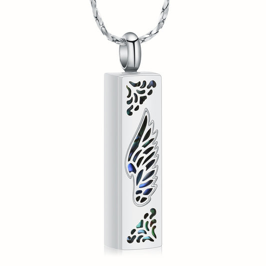 Winged pillar Ashes Necklace Pendant